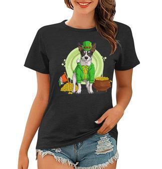 Jack Russell Dog Leprechaun Hat Funny Saint Patricks Day Women T-shirt - Thegiftio UK