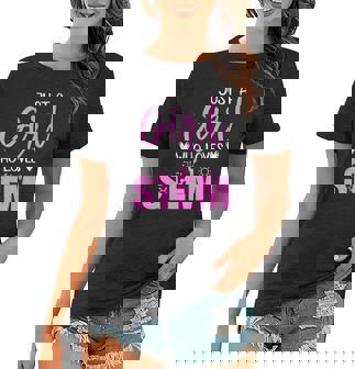 Just Girl Who Loves Stem Teacher Women T-shirt - Thegiftio