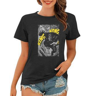 King Kong Crushing Poster Gift Women T-shirt | Mazezy