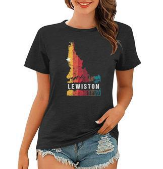 Lewiston Idaho Vintage Retro Souvenir Women T-shirt | Mazezy