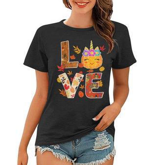 Love Unicorn Turkey Thanksgiving Happy 15 Shirt Women T-shirt | Favorety