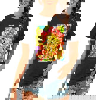 Make A Wish Colorful Dandelion Design With Creatures Women T-shirt - Thegiftio