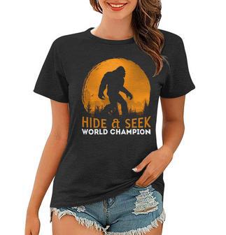 Market Trendz Bigfoot Hide And Seek Champion 405 Trending Shirt Women T-shirt | Favorety