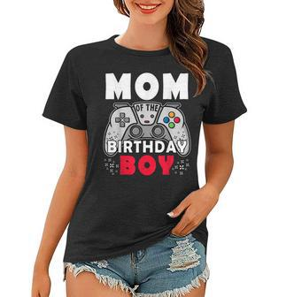 Mom Of The Birthday Boy Time To Level Up Video Game Birthday Women T-shirt - Seseable