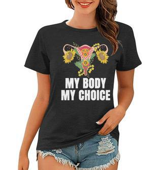 My Body My Choice Us Flag Feminist Womens Rights Women T-shirt | Mazezy