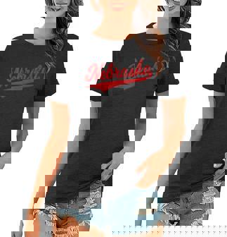 Nebraska Sports Varsity Script Vintage Retro Jersey Women T-shirt | Mazezy