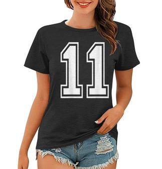 Number 11 Sports Player Number Back Of Women T-shirt - Thegiftio UK