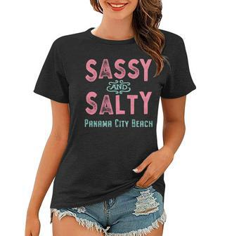Panama City Beach Florida Sassy Souvenir Women T-shirt | Mazezy