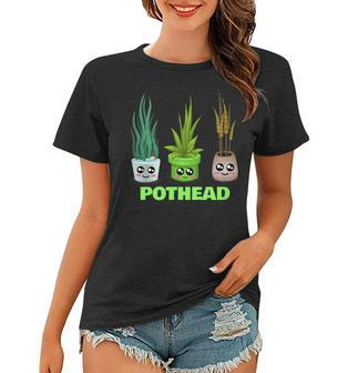 Pothead - Funny House Plant Lover Pun Women T-shirt - Thegiftio UK