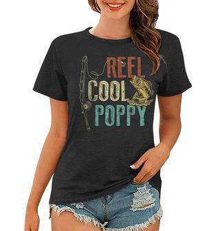 Reel Cool Poppy Funny Women T-shirt - Monsterry