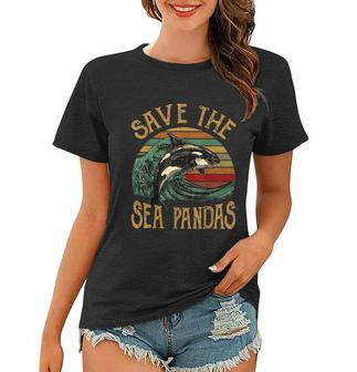 Rescue Killer Whale Orcas Save The Sea Pandas Marine Biology Women T-shirt - Monsterry