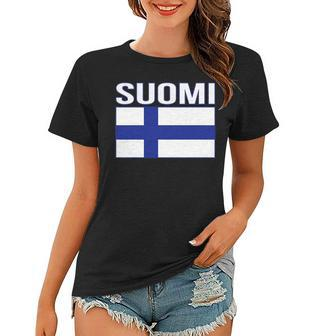 Suomi Flag Flag Of Finland Finnish Flag Women T-shirt | Mazezy