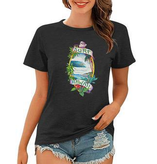 Surf Hawaii Classic Real Vintage Retro 70S Surf Women T-shirt | Mazezy