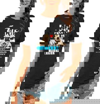 Twins Are Loading Mama Is Getting Twins Loading Twins Women T-shirt | Mazezy