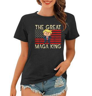 Ultra Maga Funny Great Maga King Pro Trump Women T-shirt | Mazezy