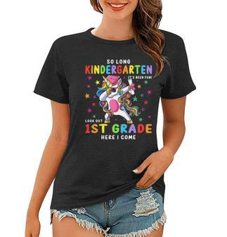 Unicorn Dabbing So Long Kindergarten 1St Grade Here I Come Women T-shirt | Mazezy