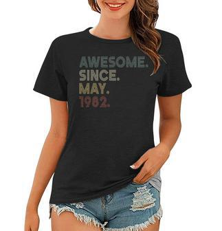 Vintage 40Th Birthday Awesome Since May 1982 40 Years Old Women T-shirt | Mazezy