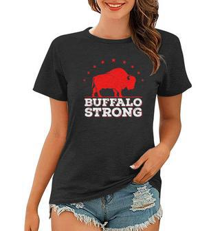 Vintage Pray For Buffalo - Buffalo Strong Women T-shirt | Mazezy