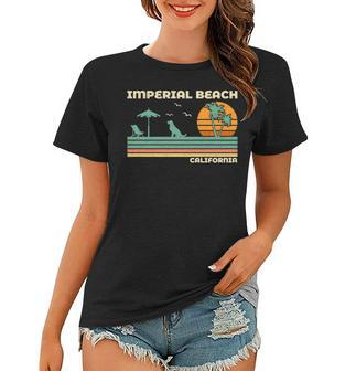 Vintage Retro Family Vacation California Imperial Beach Women T-shirt | Mazezy