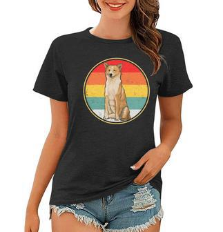 Vintage Retro Sunset Canaan Dog Dog Women T-shirt | Mazezy
