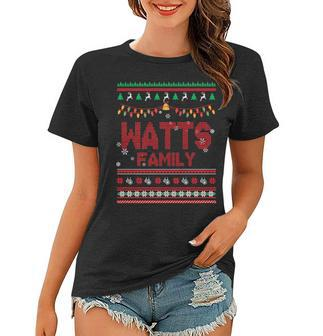 Watts Name Gift Watts Family Women T-shirt - Seseable