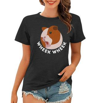 Wheek Wheek Funny Cavy Lover Guinea Pig Owner Rodent Women T-shirt - Thegiftio UK