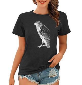 Womens Bird Falcon Bird Of Prey Women T-shirt | Mazezy