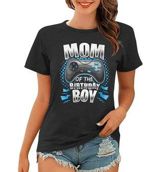 Womens Mom Of The Birthday Boy Matching Video Gamer Birthday Party V2 Women T-shirt - Seseable