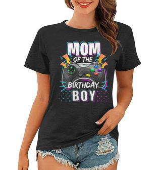 Womens Mom Of The Birthday Boy Matching Video Gamer Birthday Party V3 Women T-shirt - Seseable
