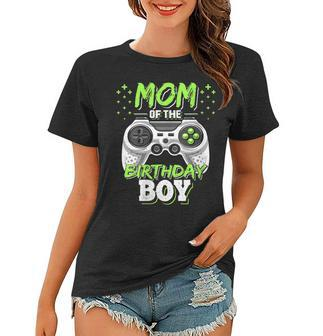 Womens Mom Of The Birthday Boy Matching Video Gamer Birthday Party V4 Women T-shirt - Seseable