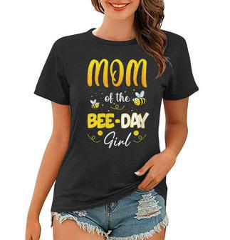 Womens Party Matching Birthday Sweet Mom Of The Bee Day Girl Hive Women T-shirt - Seseable
