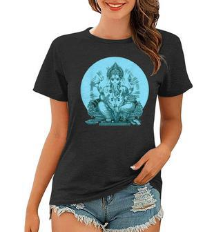 Yoga Spiritual Hindu God Ganesha Meditation V2 Women T-shirt - Seseable