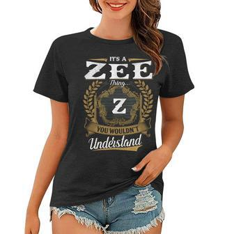 Zee Blood Runs Through My Veins Name V2 Women T-shirt - Monsterry DE