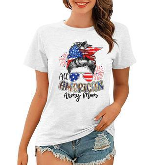 All American Army Mom 4Th Of July V2 Women T-shirt - Seseable