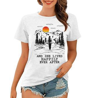 And She Lived Happily Ever After Women T-shirt - Monsterry UK