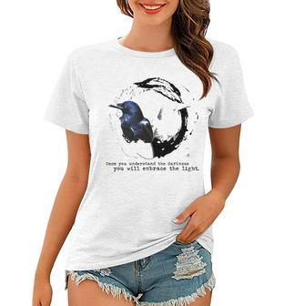 Balance Once You Understand The Darkness You Will Embrace The Light Women T-shirt | Mazezy CA