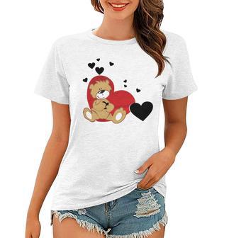 Cartoon Animal Happy Loving Teddy Bear Women T-shirt | Favorety DE