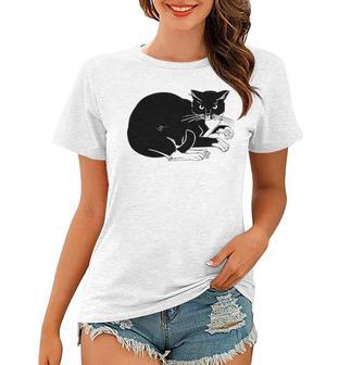 Cat Cut Cat Cat Lovers Black Cat Funny Cat Birthday Cat Gift Cat Danger Kitty V3 Women T-shirt | Favorety AU