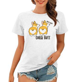 Corgi Set Sticker Design Funny Corgi Set Stickers Women T-shirt | Favorety CA