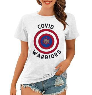 Covid Warriors Healthcare And Essential Worker Women T-shirt - Thegiftio UK