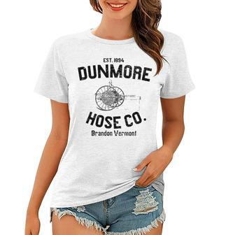 Dunmore Hose Company Vintage Brandon Vermont Women T-shirt | Mazezy