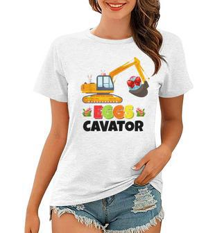 Excavator Shirts For Toddler Boys Girls Easter Eggs Cavator Women T-shirt | Favorety