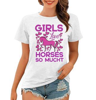 Girls Love Hhoresed So Much Women T-shirt | Favorety UK