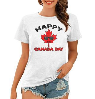 Happy Canada Day Funny Maple Leaf Canada Day Kids Toddler Women T-shirt - Seseable