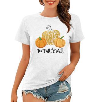 Happy Fall Yall Its Fall Yall Leopard Print Pump V2 Women T-shirt | Favorety CA