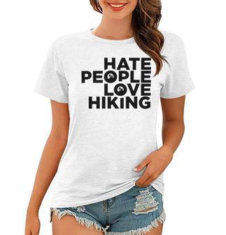 Hate People Love Hiking V2 Women T-shirt | Favorety AU