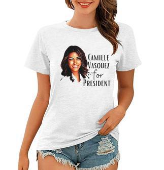 Johnny Depps Lawyer Camille Vazquez For President Women T-shirt | Mazezy