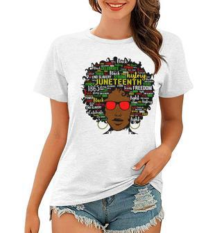 Juneteenth Black Woman Tshirt Women T-shirt - Monsterry