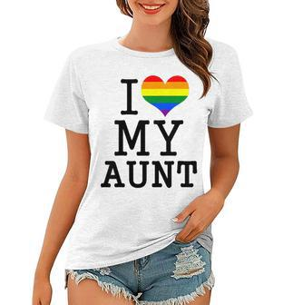 Kids I Love My Gay Aunt Baby Clothes Lgbt Pride Toddler Boy Girl Women T-shirt | Mazezy