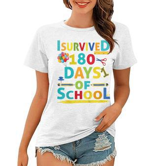 Kids I Survived 180 Days Of School 2022 Class Activity Teacher Women T-shirt - Seseable